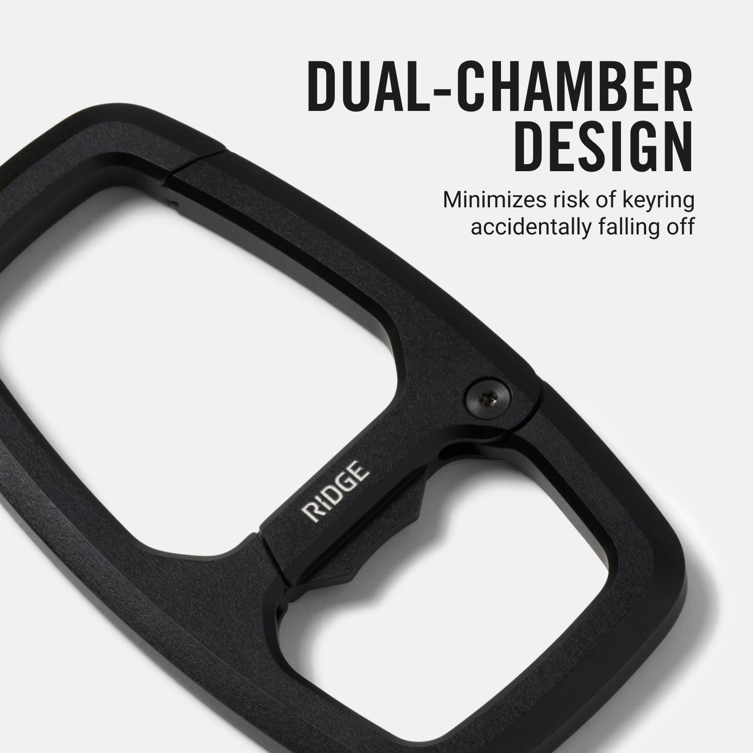 Dual Chamber Carabiner - Royal Black