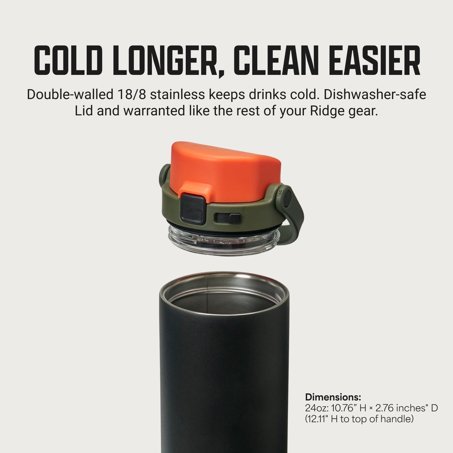 Ridge 24oz Water Bottle - Founder Spec