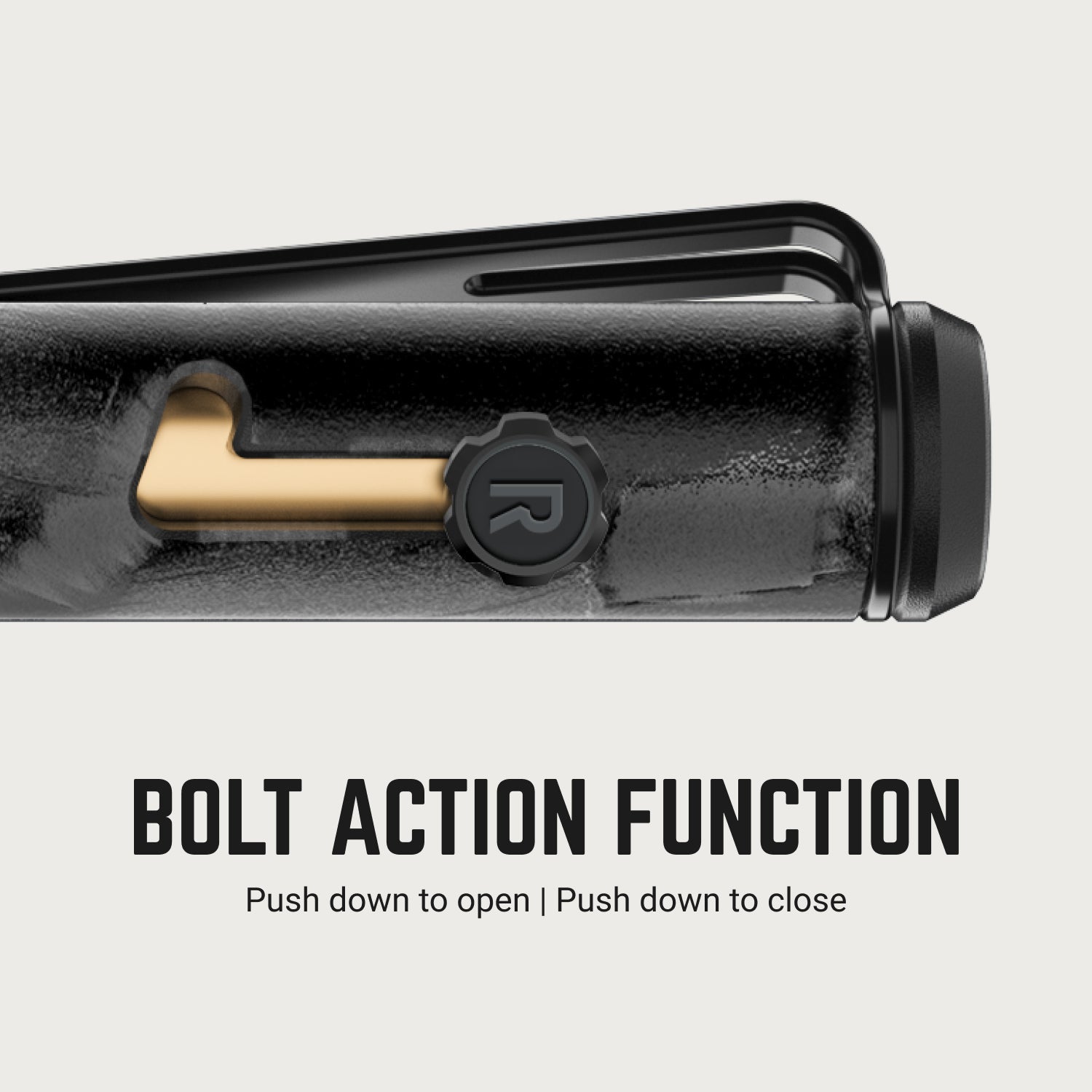 Ridge Bolt Action Pen - Rodeo Red