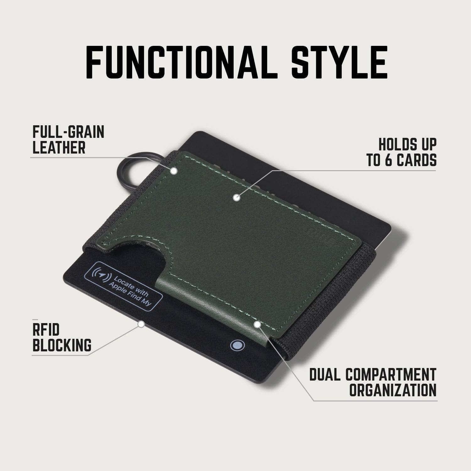 Ridge Biflex - Hunter Green Leather