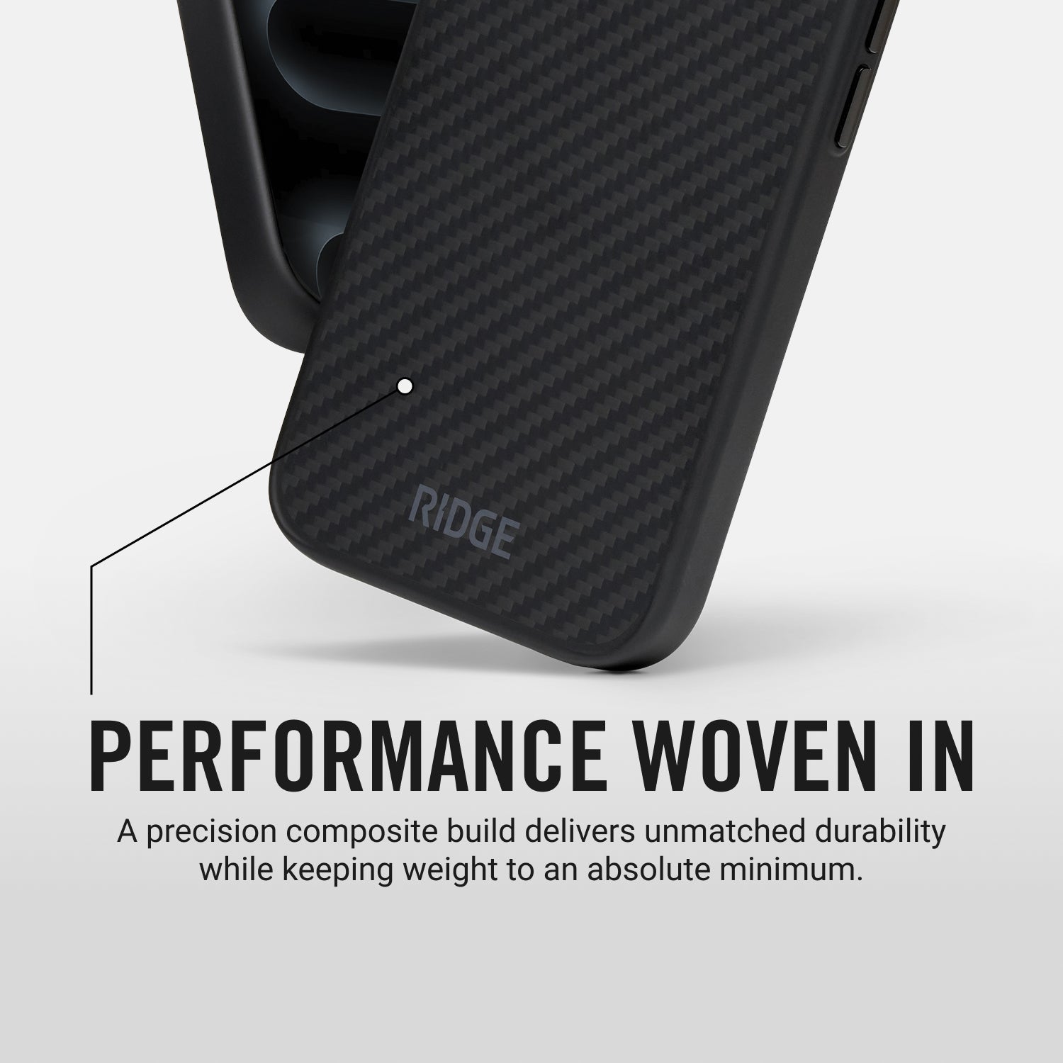 Ridge Phone Case - Carbon - iPhone 17