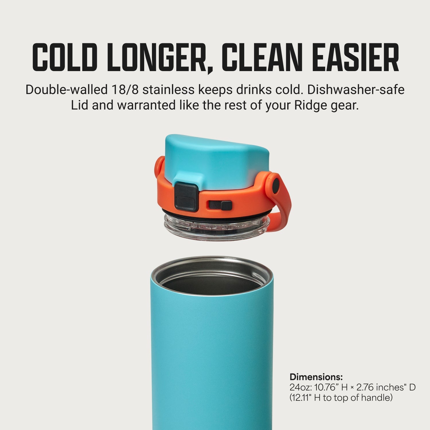 Ridge 24oz Water Bottle - GT