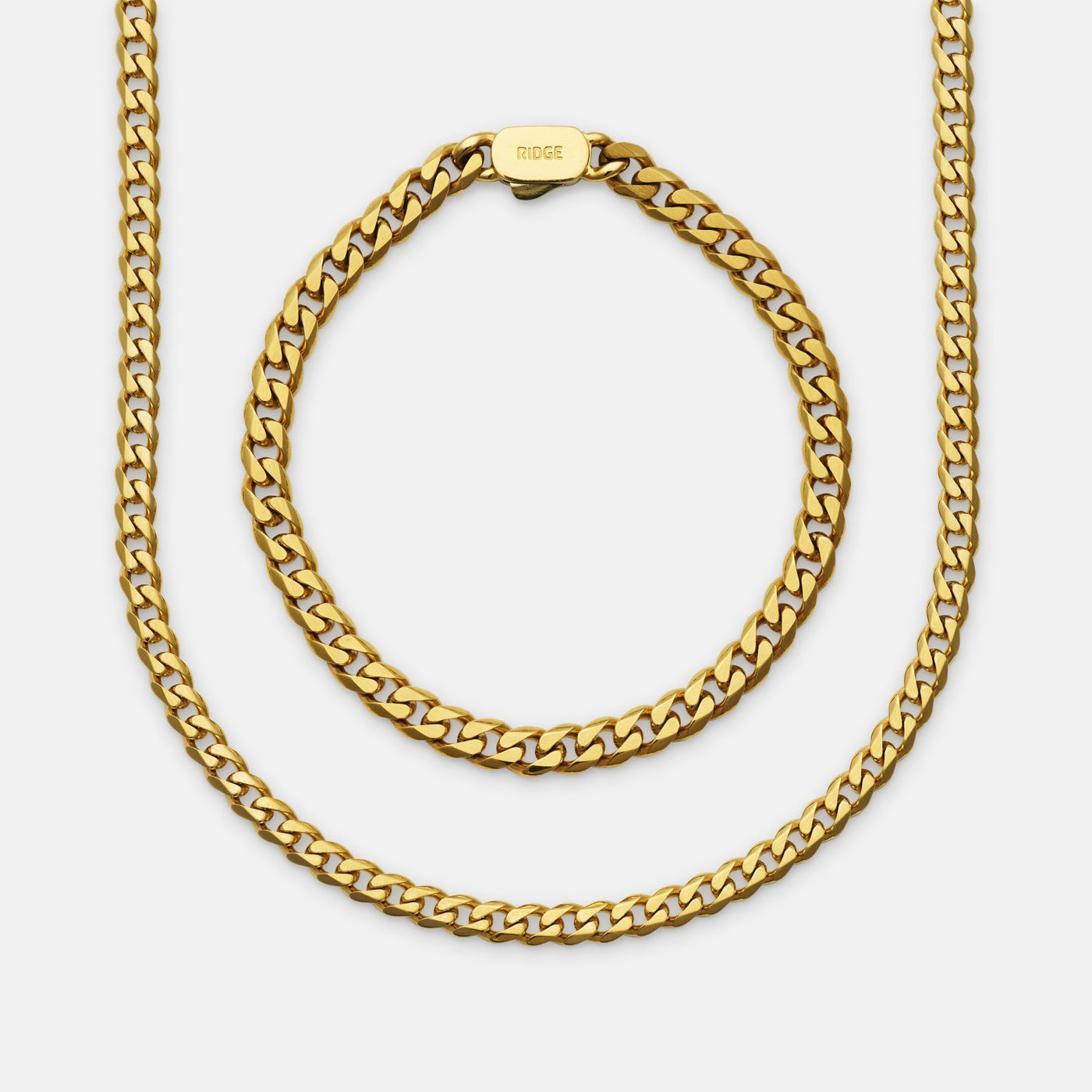 Curb Chain Kit - 18K Gold - Large