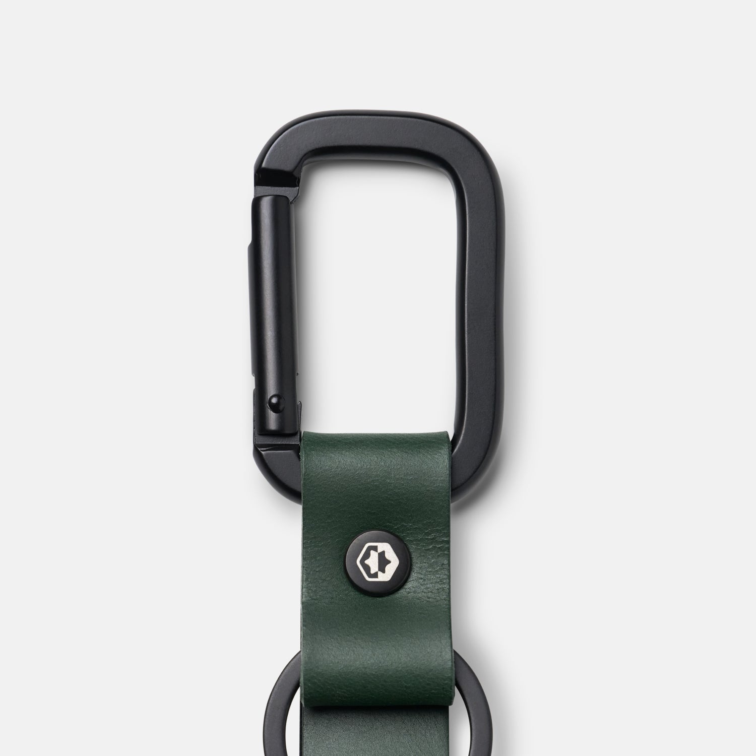 Ridge Keychain - Hunter Green Leather