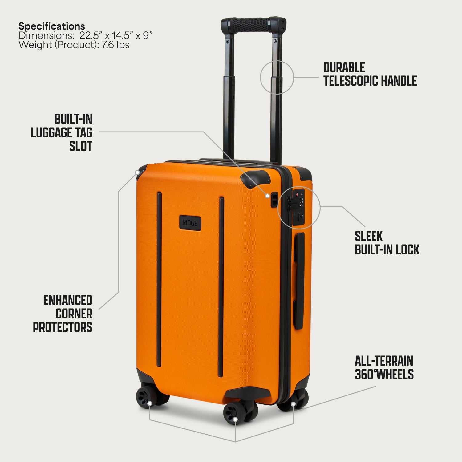 Ridge Long Haul Set - Basecamp Orange