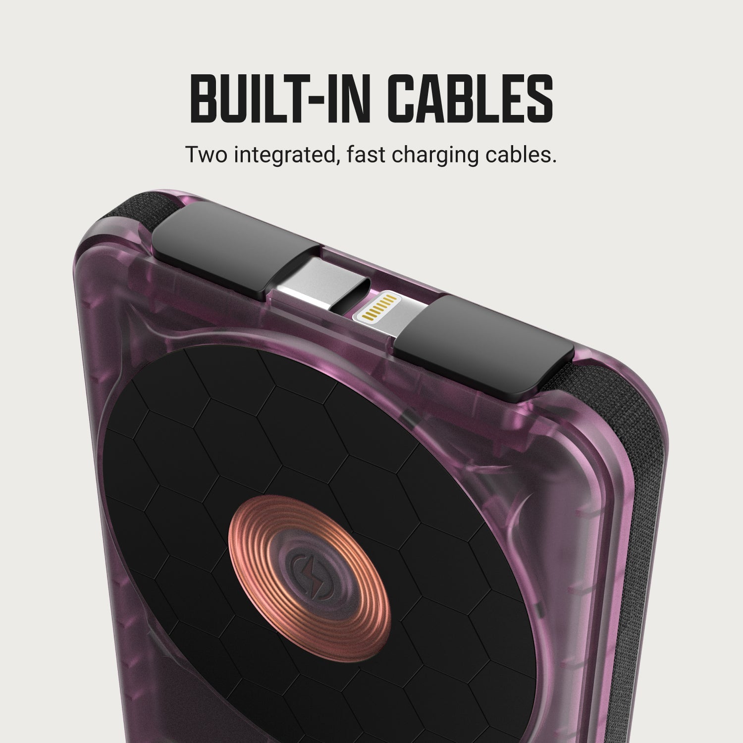 Ridge Power Bank - 10k mAh - Atomic Purple