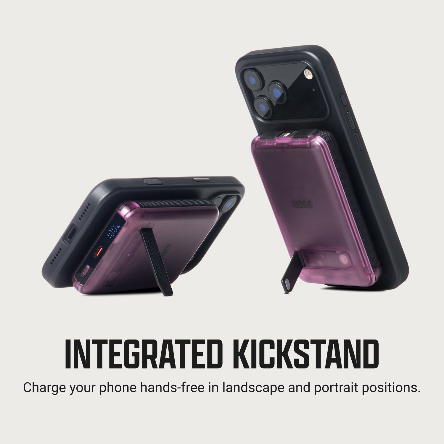 Ridge Power Bank - 10k mAh - Atomic Purple