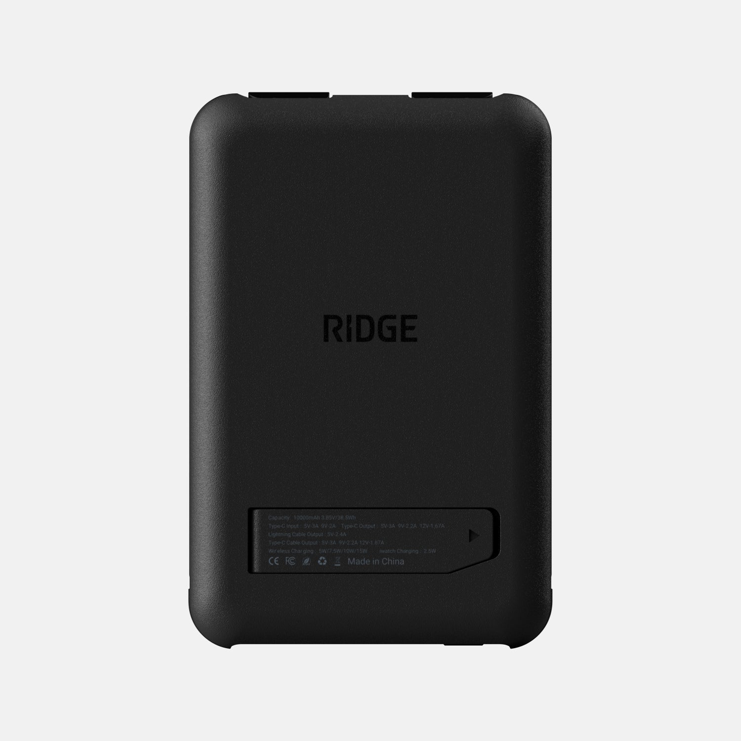 Ridge Power Bank - 10k mAh Bundle - Matte Black - 3-Pack