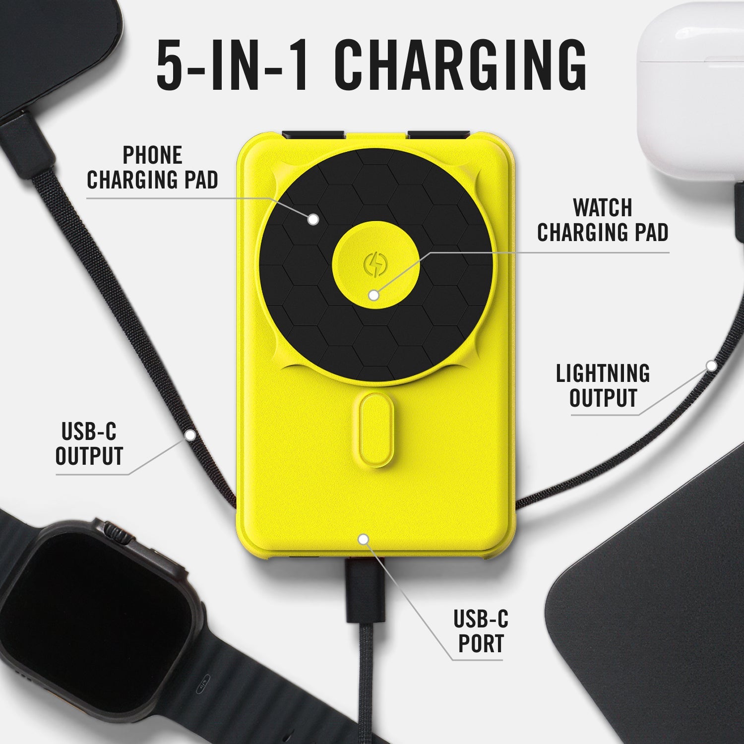 Ridge Power Bank - 10k mAh Bundle - Hyper Lime - 2-Pack