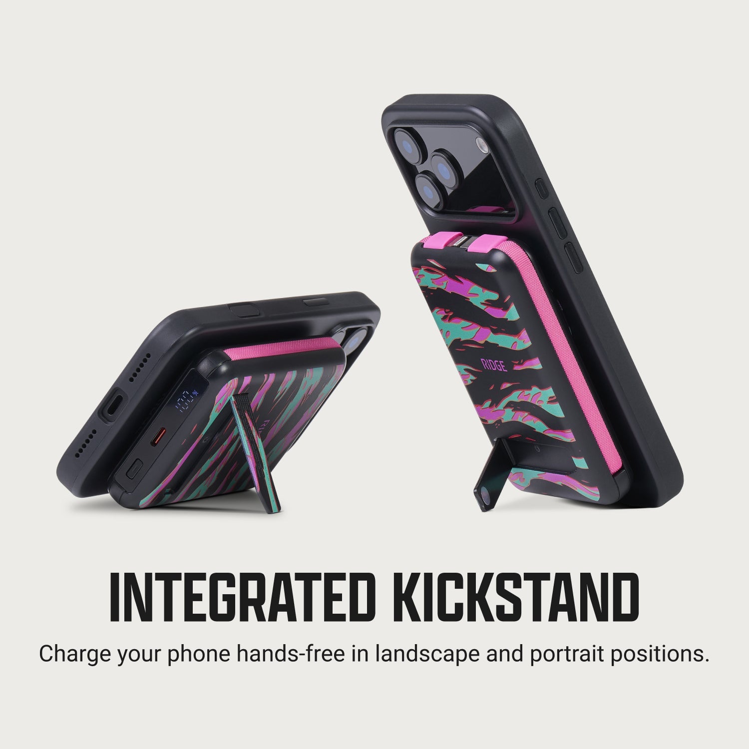 Ridge Power Bank - 10k mAh - Neon Tiger