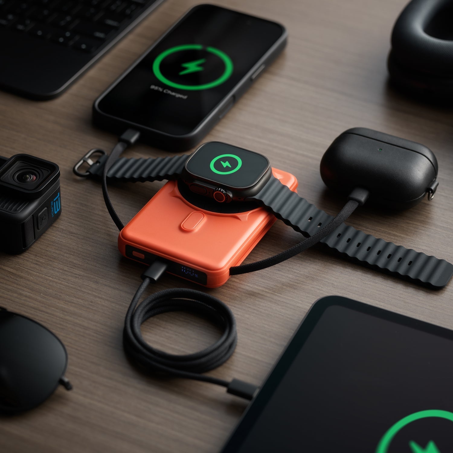Ridge Power Bank - 10k mAh Bundle - Basecamp Orange - 2-Pack