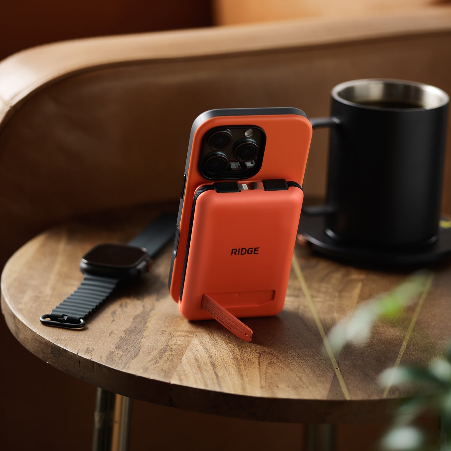 Ridge Power Bank - 10k mAh - Basecamp Orange