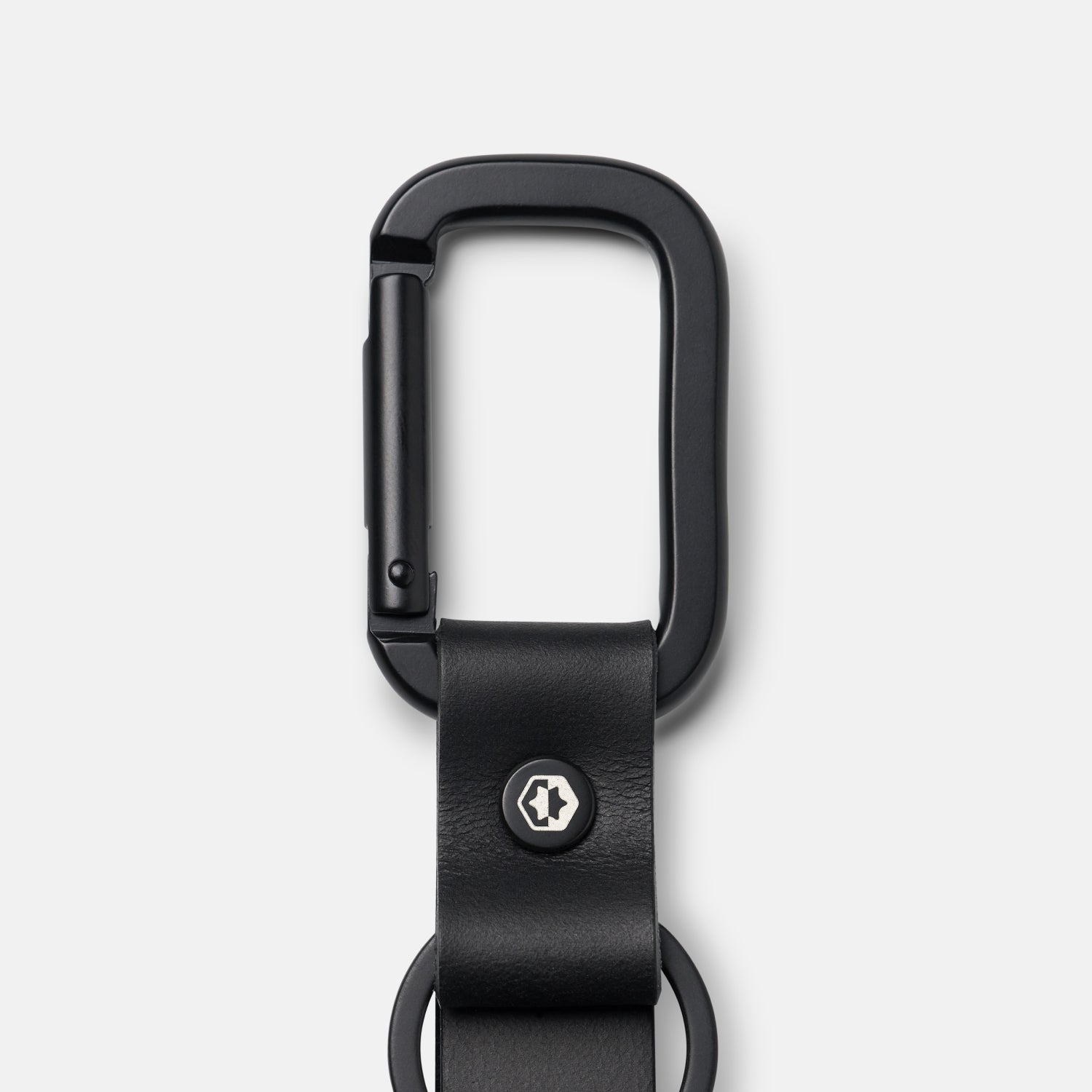 Ridge Keychain - Midnight Black Leather