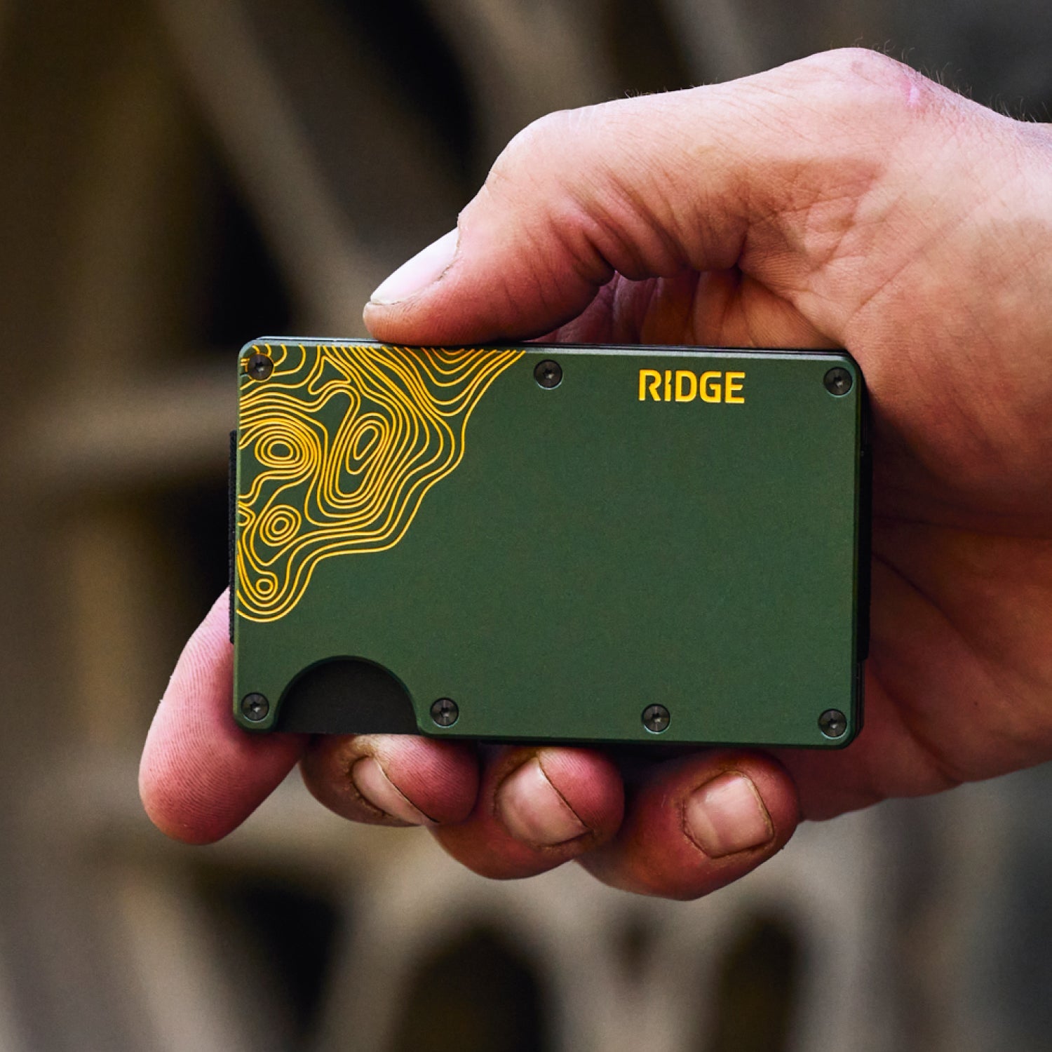 Ridge Wallet - Olive Titanium - Terrain