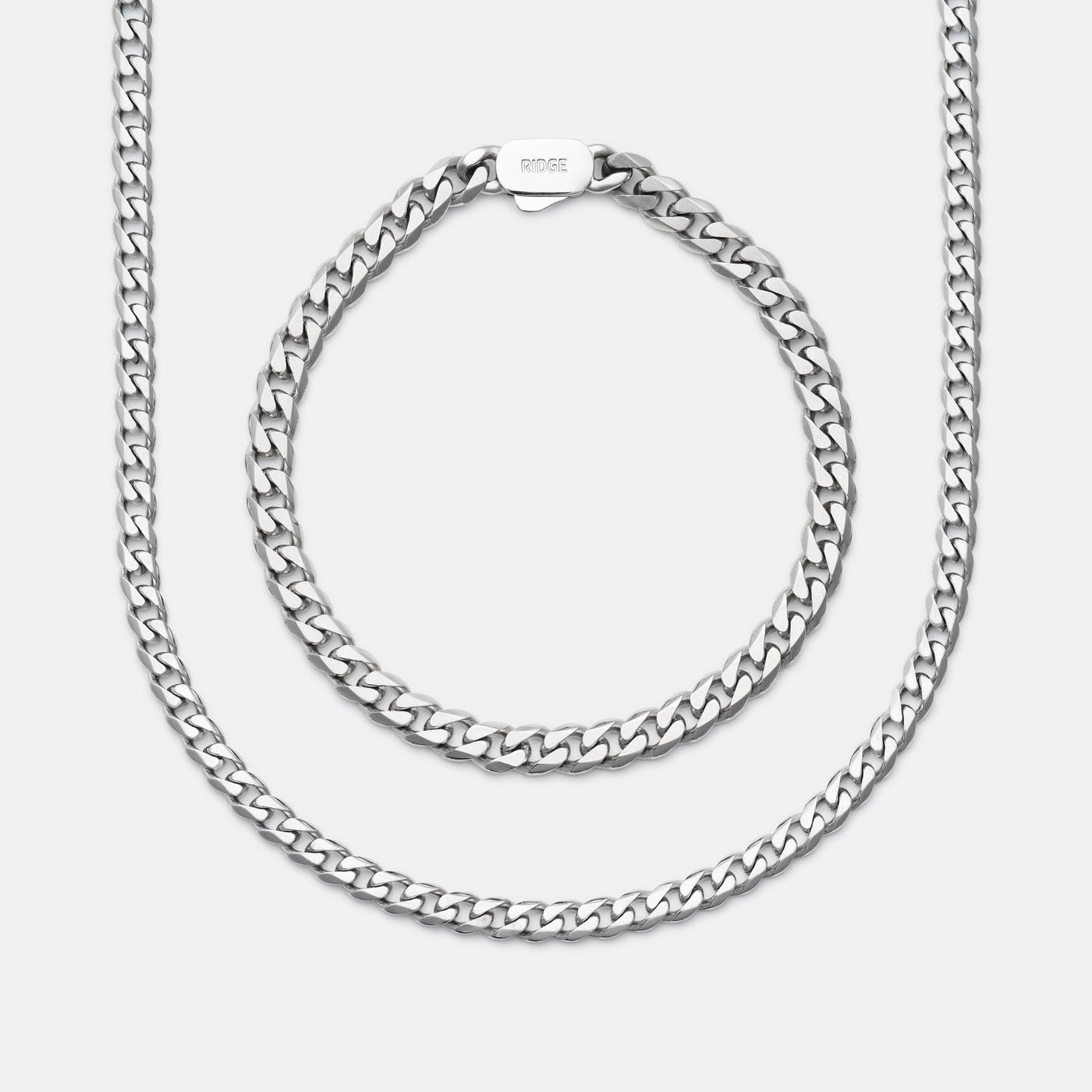 Curb Chain Kit - Platinum - Medium