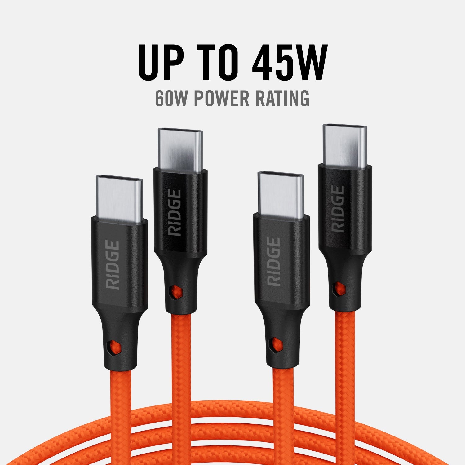 Wall Charger Set - 45W - Basecamp Orange