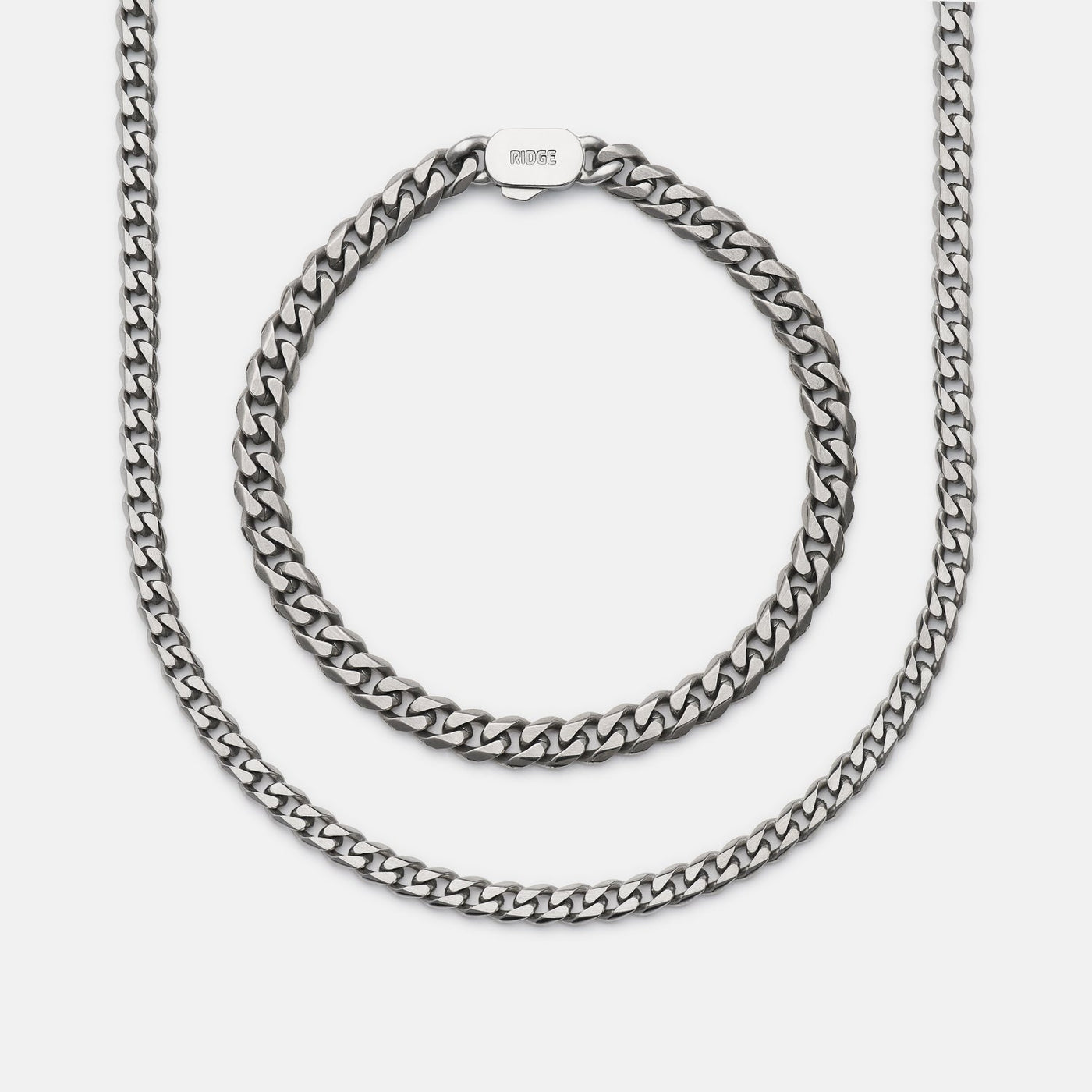 Curb Chain Kit - Titanium - Large