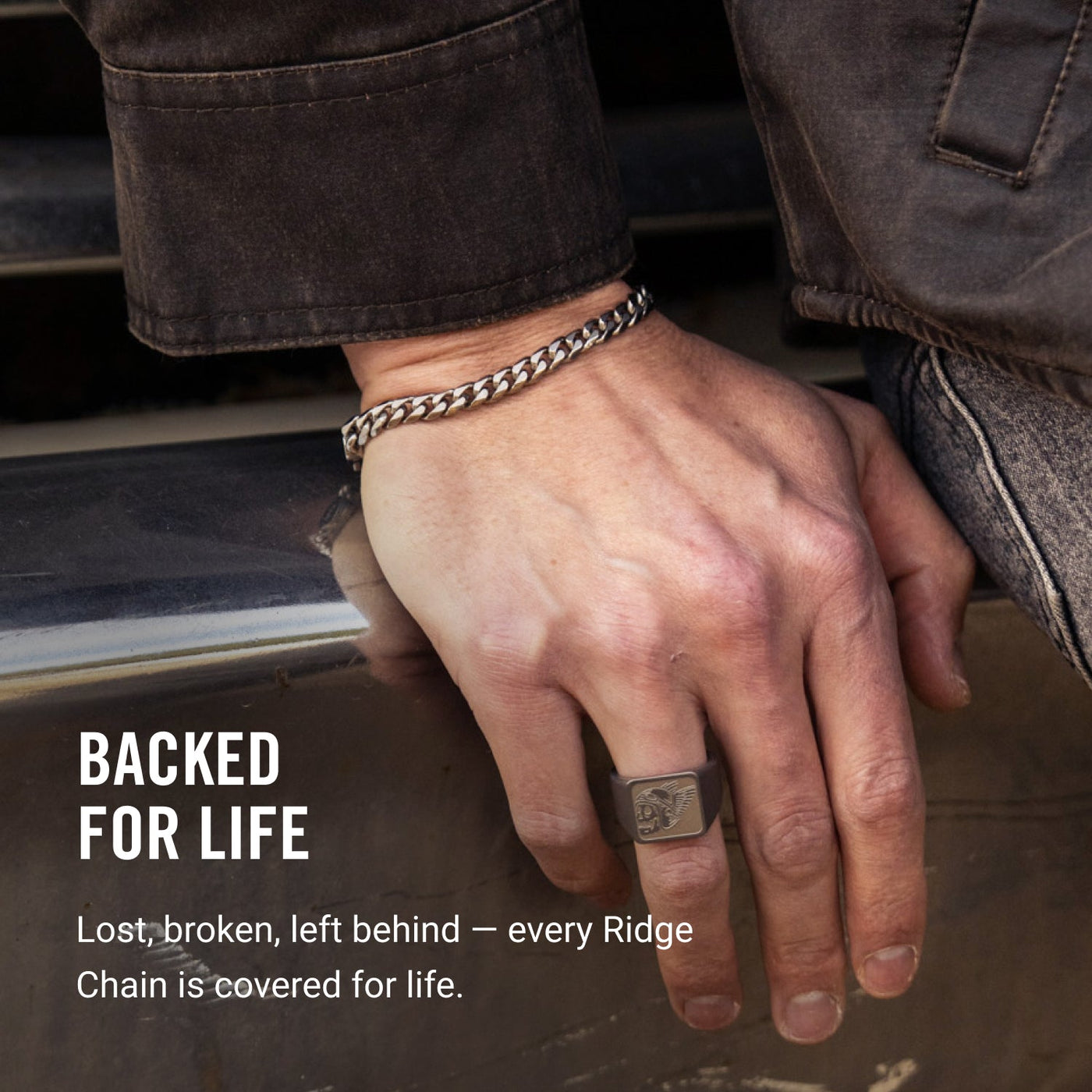 Curb Chain Kit - Titanium - Medium
