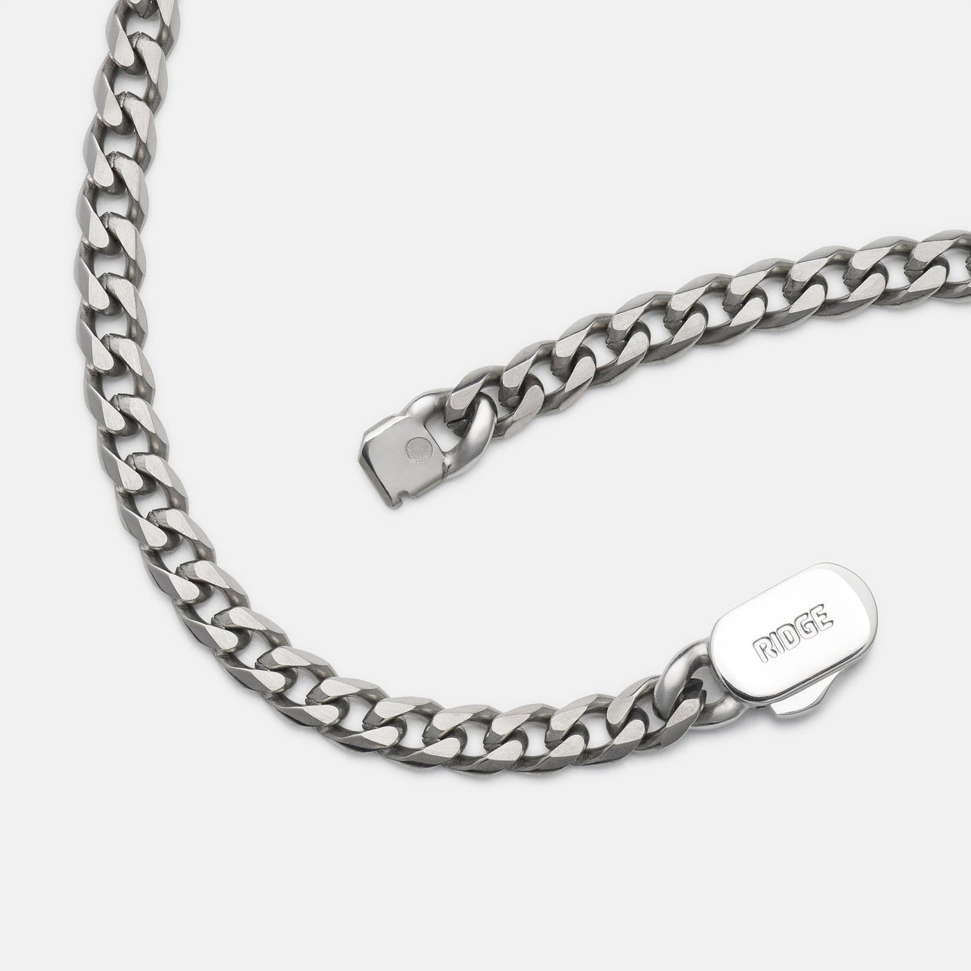 5mm Curb Chain - Titanium - 22"