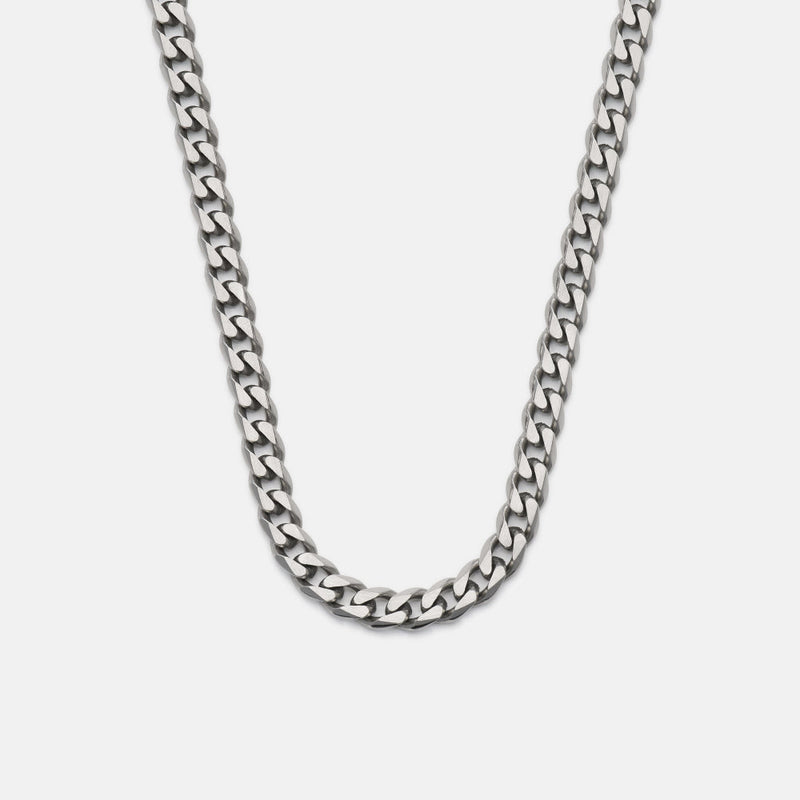 5mm Curb Chain - Titanium - 20"