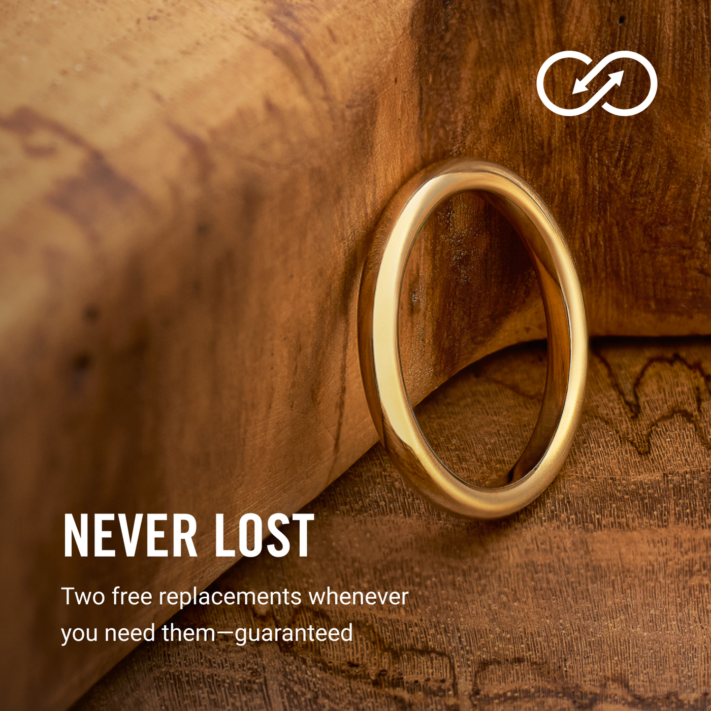 2mm Rounded Ring Set - 14K Yellow Gold