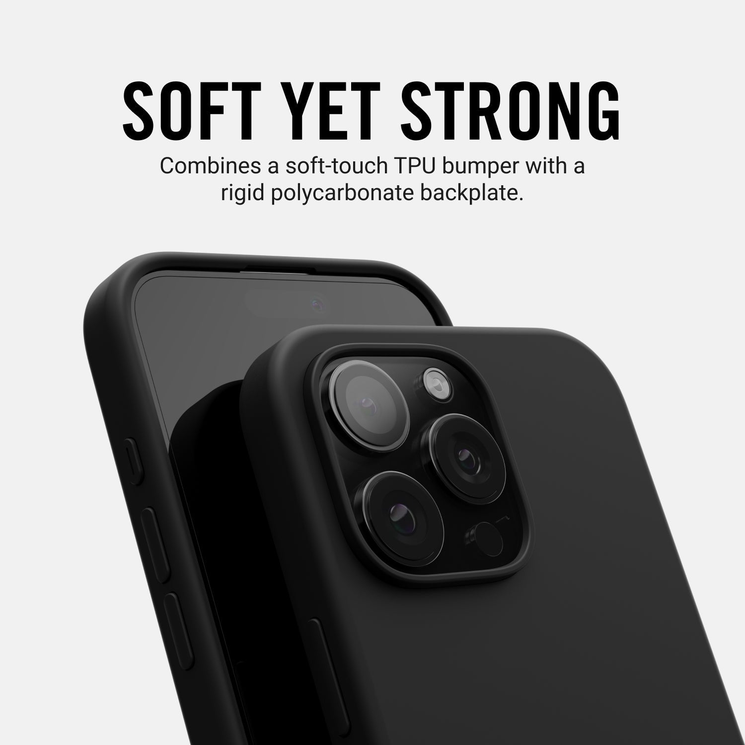 Ridge Phone Case - Matte Black - iPhone 16