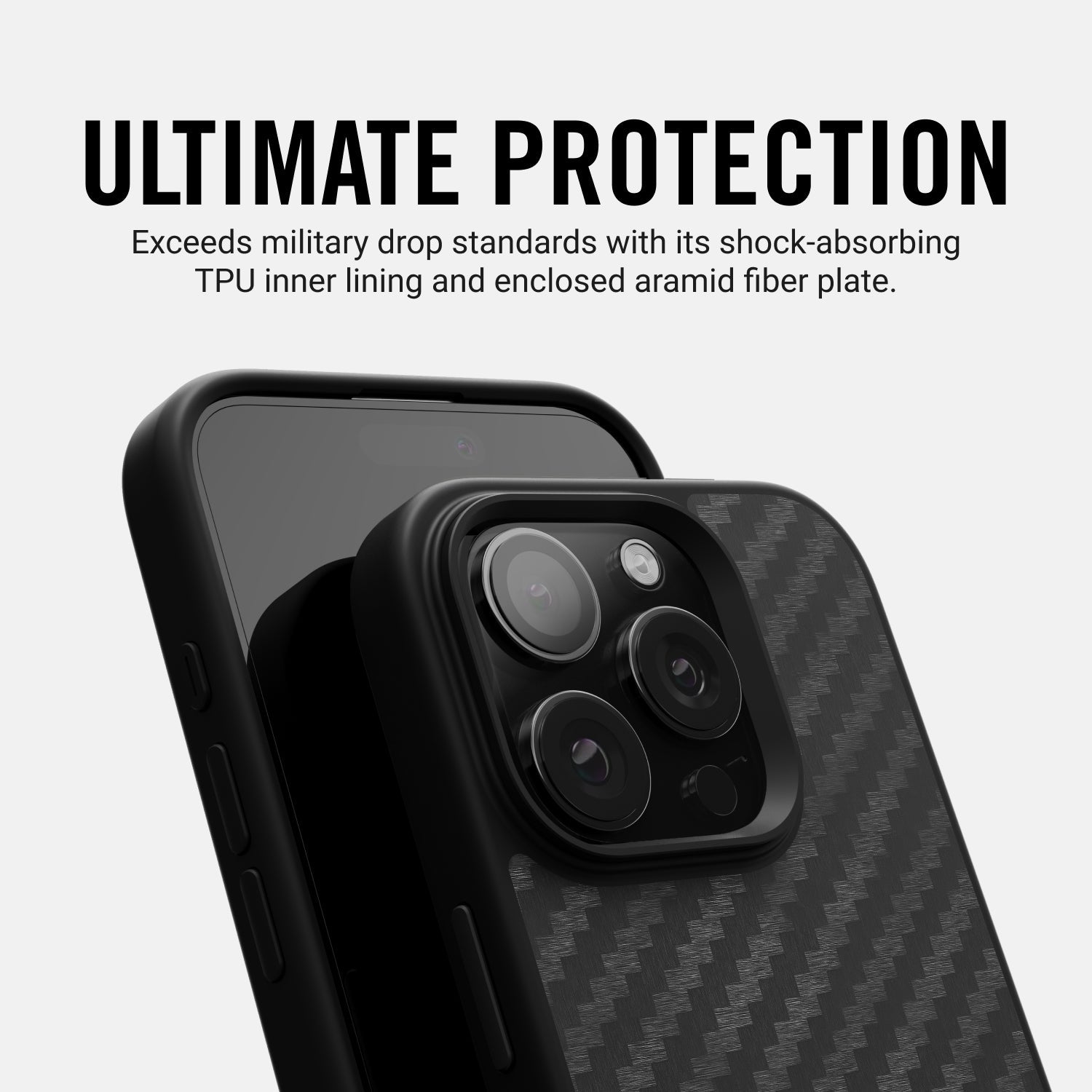 Ridge Phone Case - Carbon - iPhone 16