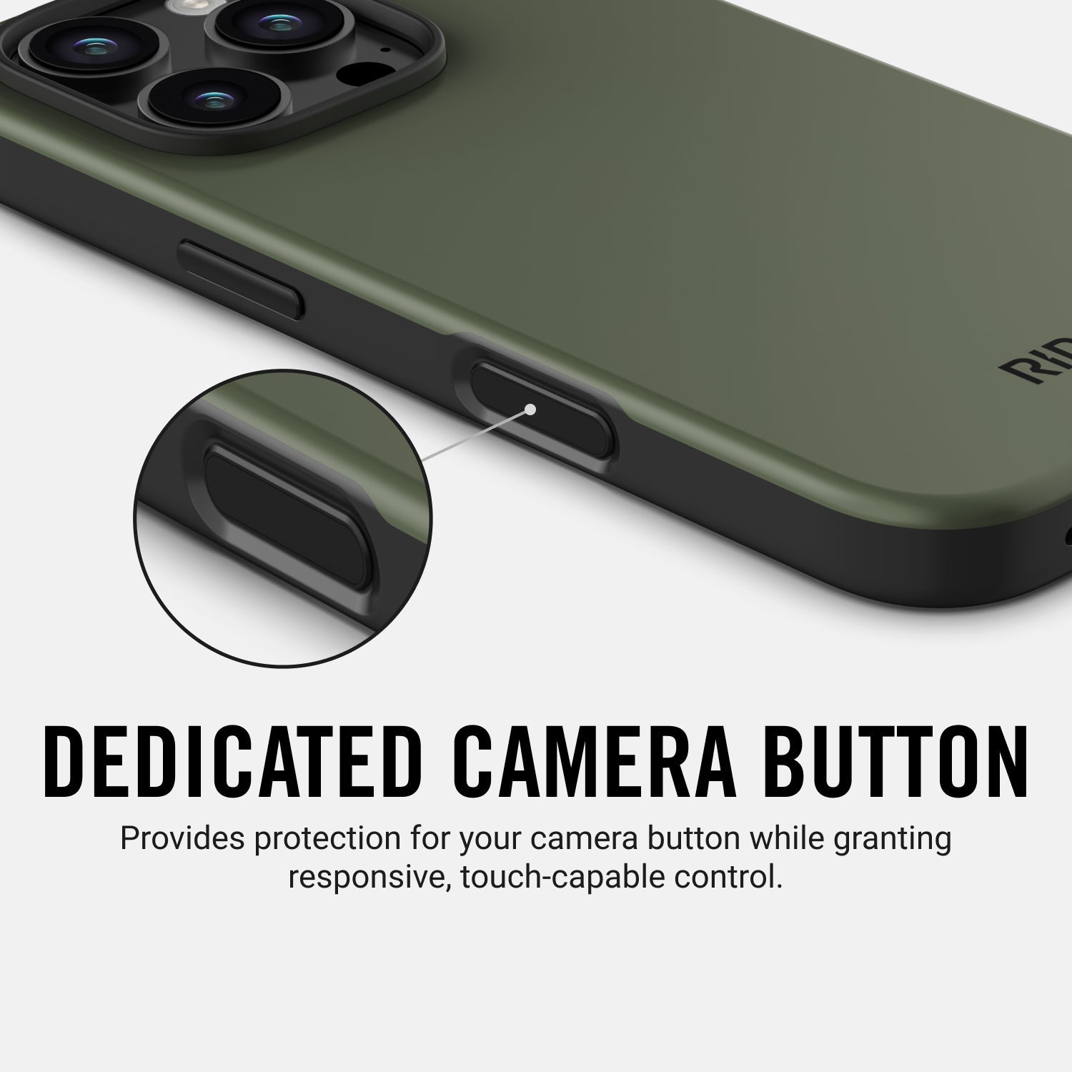 Ridge Phone Case - Matte Olive - iPhone 16