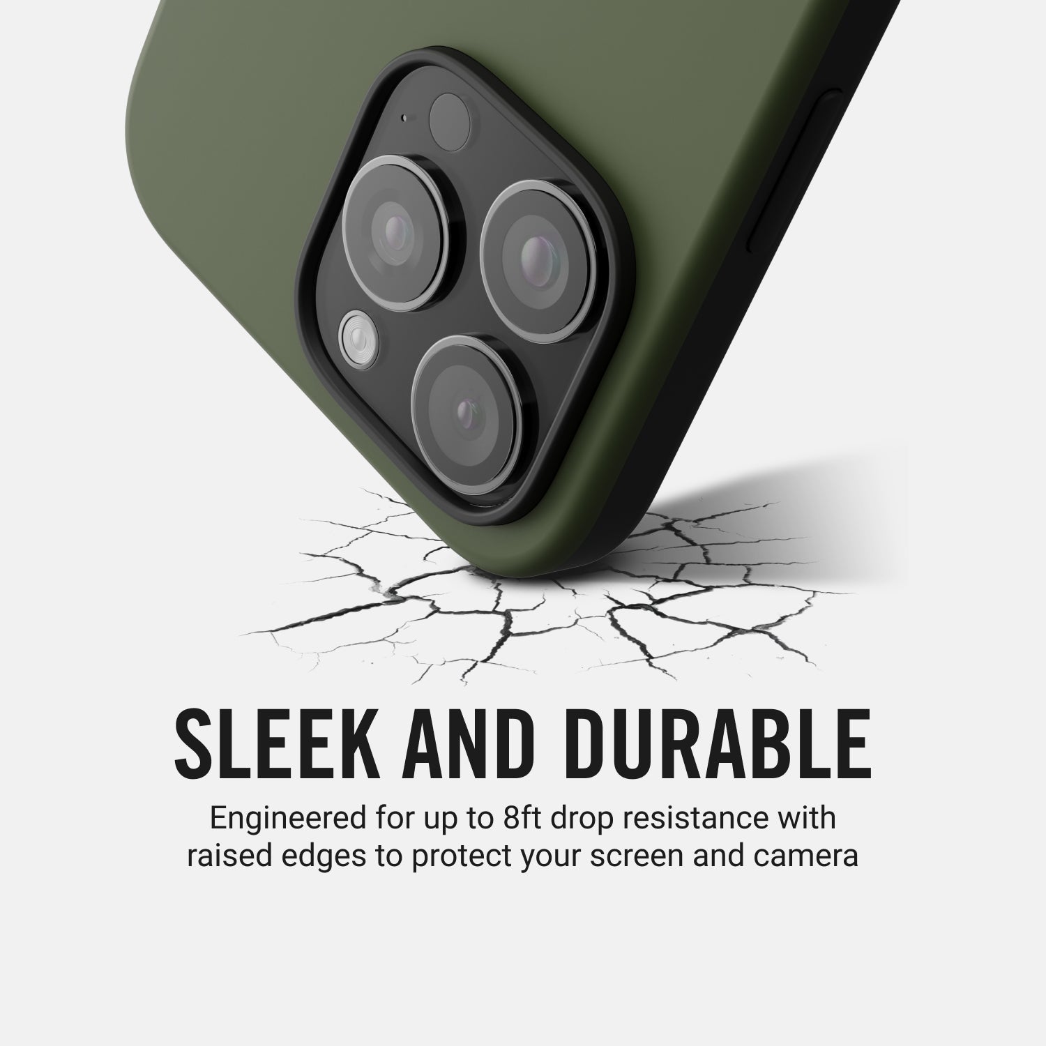 Ridge Phone Case - Matte Olive - iPhone 16 Pro